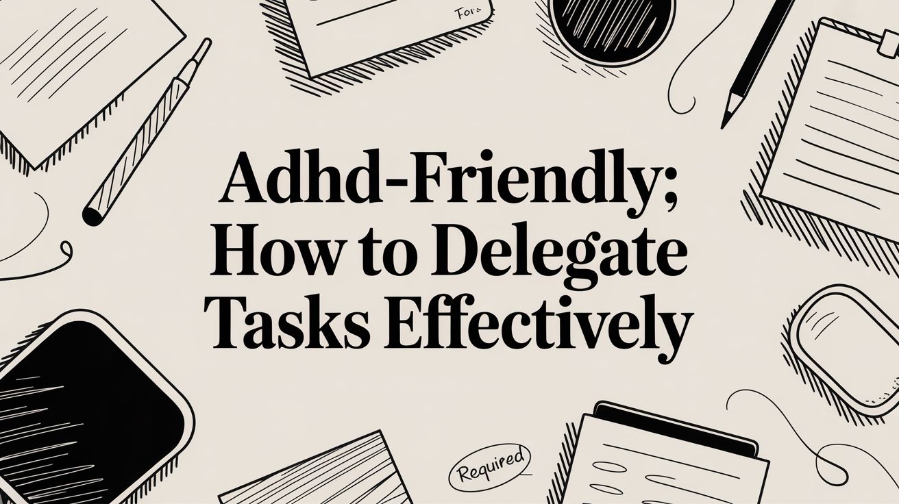 ADHD-Friendly: How to Delegate Tasks Effectively