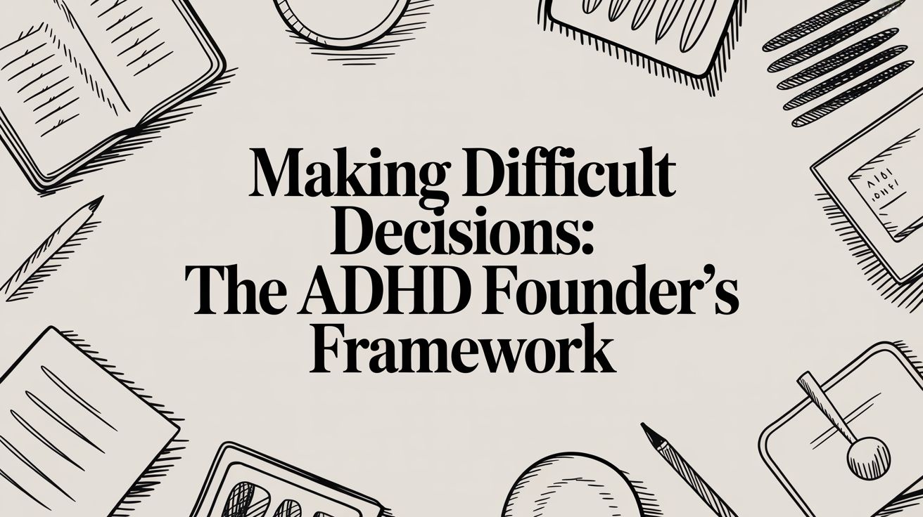 Making Difficult Decisions: The ADHD Founder's Framework