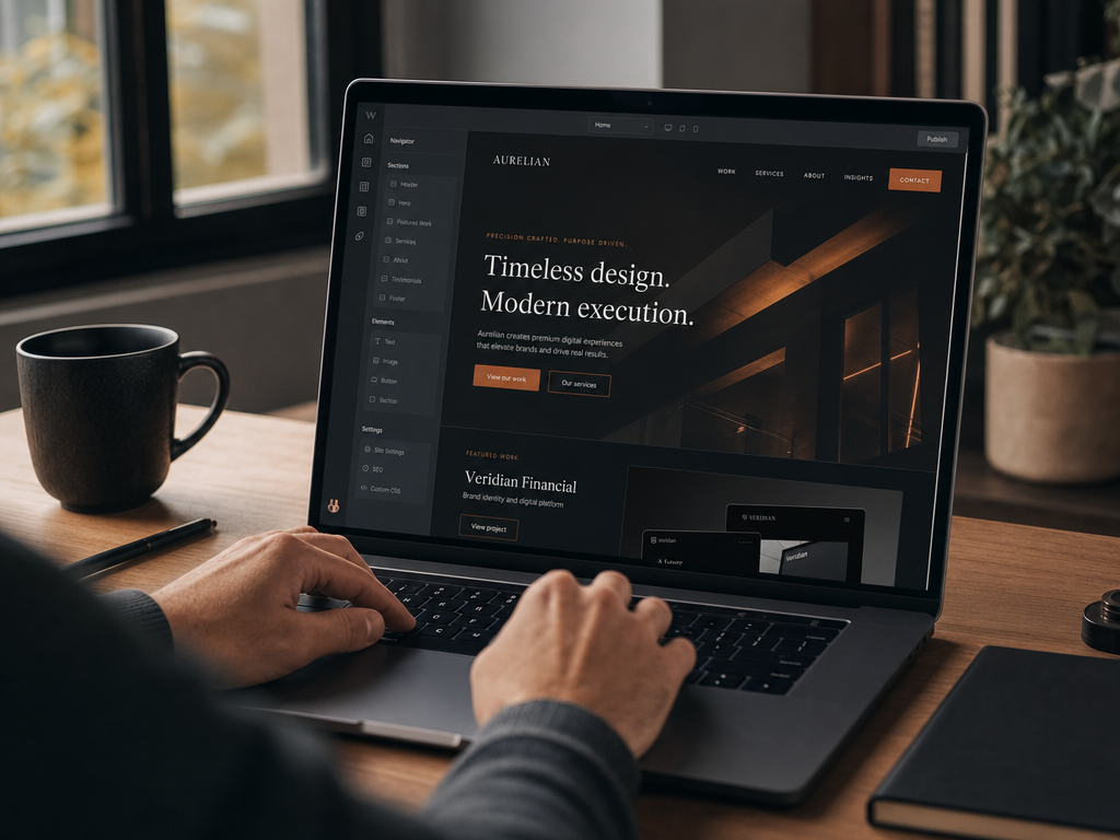 The Sales Page Builder writing a page