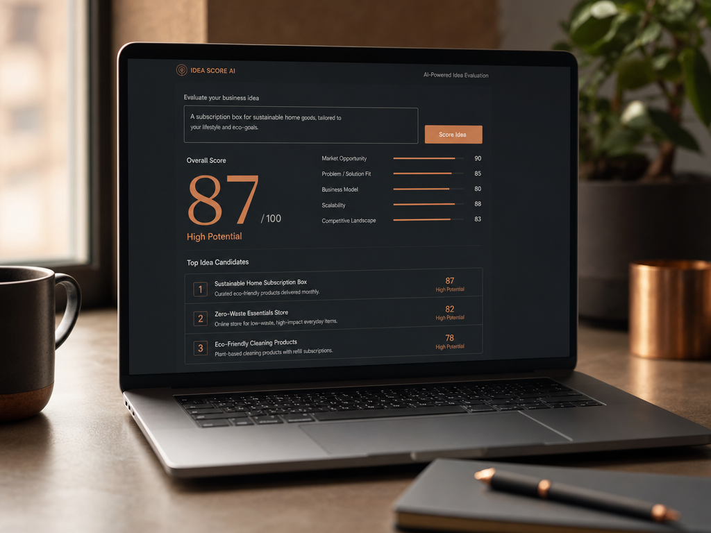 The Big Idea Finder scoring an idea
